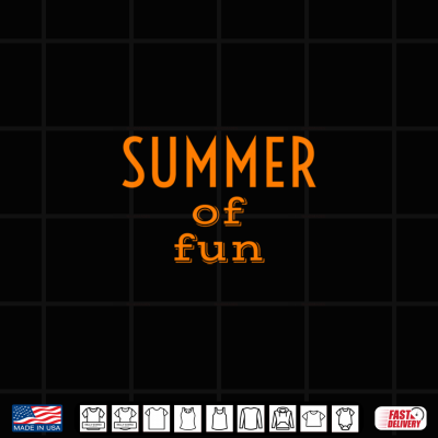 Design Summer of Fun Orange Shirt