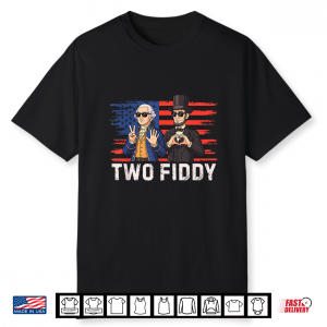 Two Fiddy 250 Years Funny George Washington Abraham Lincoln Shirt