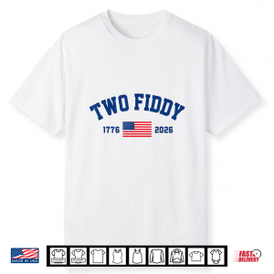 Two Fiddy America 4Th Of July Patriotic American Flag 250Th Shirt