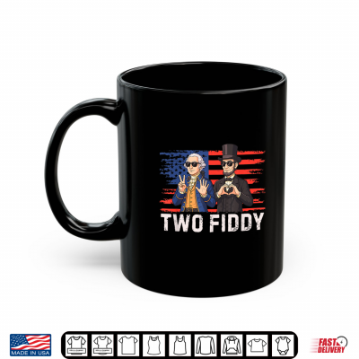 Mug Two Fiddy 250 Years Funny George Washington Abraham Lincoln Shirt