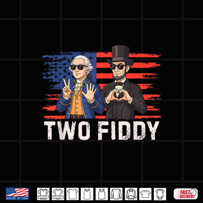 Design Two Fiddy 250 Years Funny George Washington Abraham Lincoln Shirt