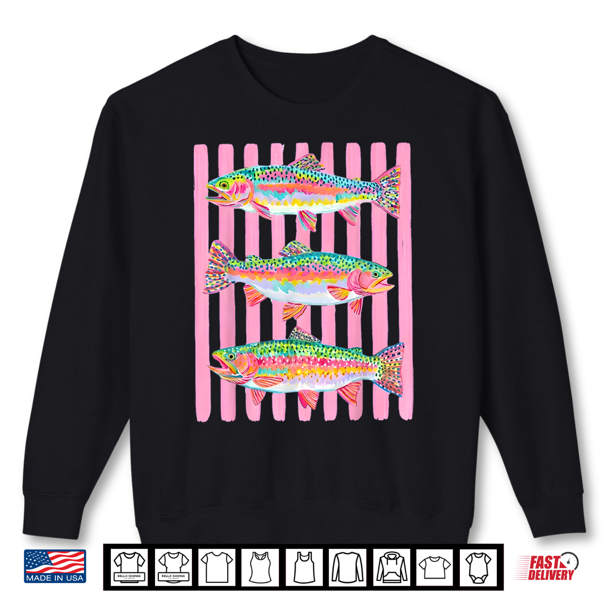 Colorful Rainbow Trout Preppy Summer Lake Life Fishing Shirt Colorful Rainbow Trout Preppy Summer Lake Life Fishing Shirt