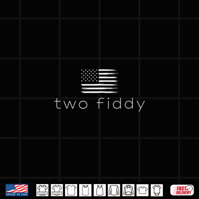 Design 250 Two Fiddy Minimalist Vintage 4th of July Patriotic USA Shirt
