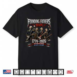 Founding Fathers Tour Metal Band Design Shirt
