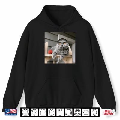 Hoodie Origin Funny Kitten Face Internet Joke Shirt