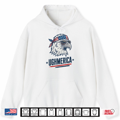Hoodie Patriotic Eagle USA Flag America Eagle Ughmerica Shirt