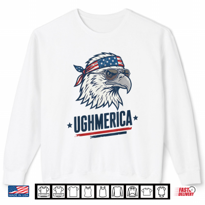 Sweatshirt Patriotic Eagle USA Flag America Eagle Ughmerica Shirt