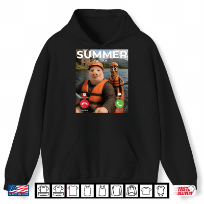 Hoodie Summer Calling John Pork Tung Sahur Kayaking Kayak AI Meme Shirt