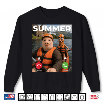 Sweatshirt Summer Calling John Pork Tung Sahur Kayaking Kayak AI Meme Shirt
