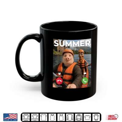 Mug Summer Calling John Pork Tung Sahur Kayaking Kayak AI Meme Shirt