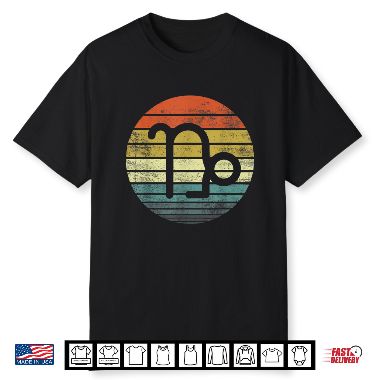 Capricorn Gifts Funny Retro Sunset Zodiac Sign Birthday Shirt Capricorn Gifts Funny Retro Sunset Zodiac Sign Birthday Shirt