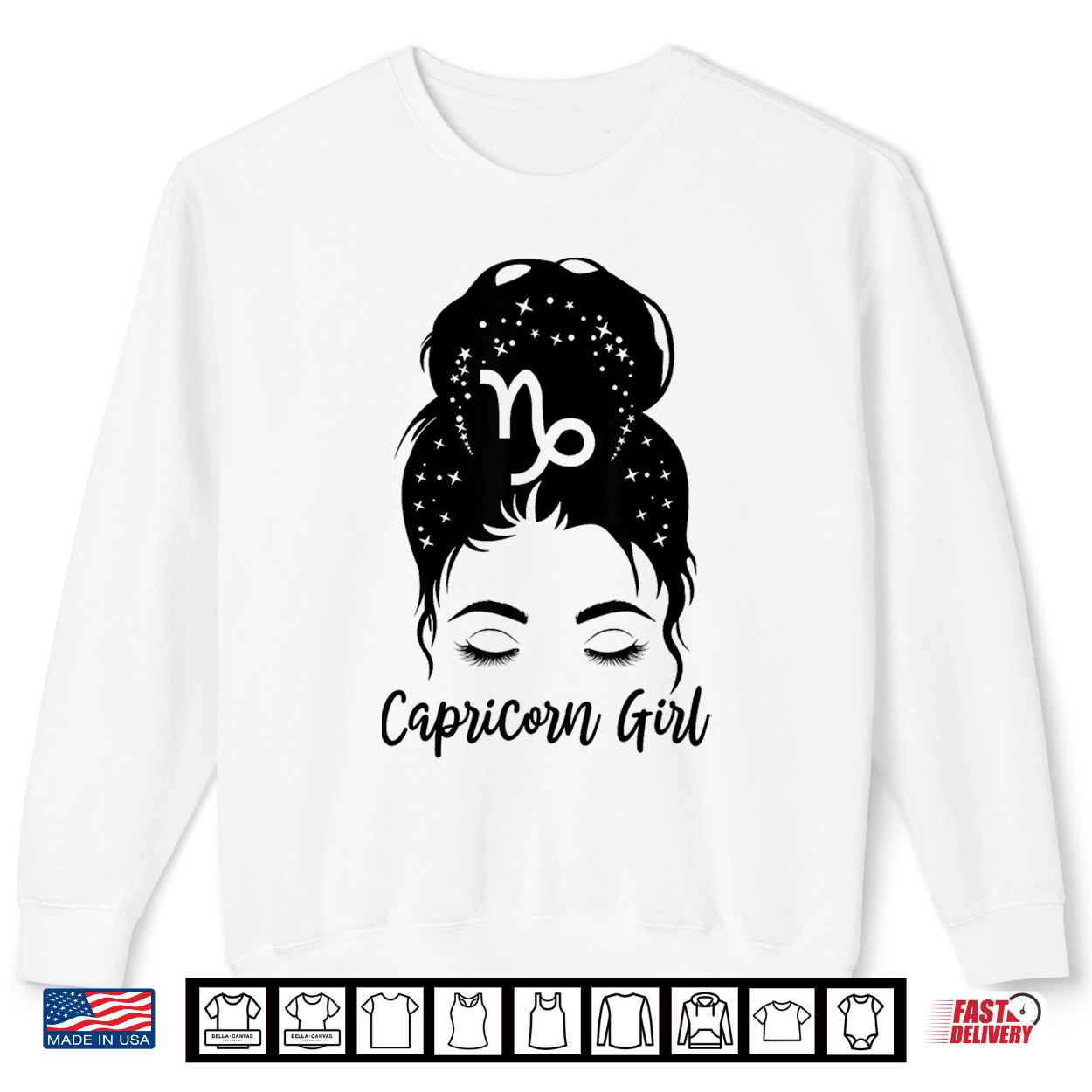 Capricorn Messy Bun Zodiac Symbol Birthday Shirt Capricorn Messy Bun Zodiac Symbol Birthday Shirt