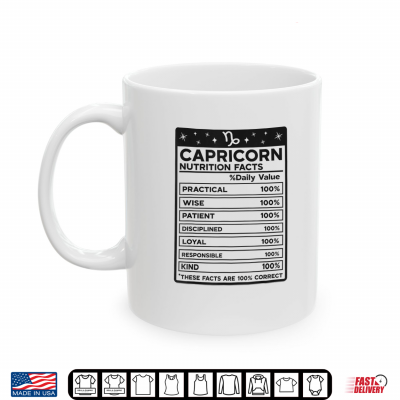 Mug Capricorn Nutritional Style Zodiac Design Capricorn Shirt