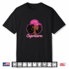Capricorn Queen Black Culture With Pink Cap Afro Zodiac Shirt
