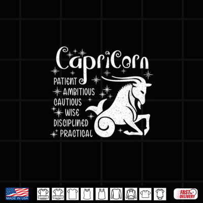 Capricorn Personality Traits Cute Zodiac Astrology Shirt 4 Design Capricorn Personality Traits Cute Zodiac Astrology Shirt