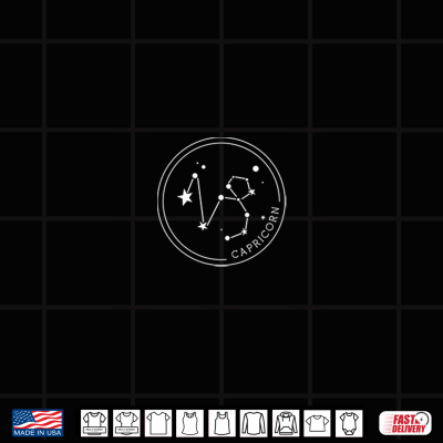 Design Capricorn Zodiac Sign Constellation Gift Shirt