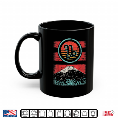 Mug Capricorn Zodiac Sign Retro Birthday Astrology Gift Shirt