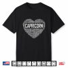 Capricorn Zodiac Traits Horoscope Astrology Sign Gift Heart Shirt