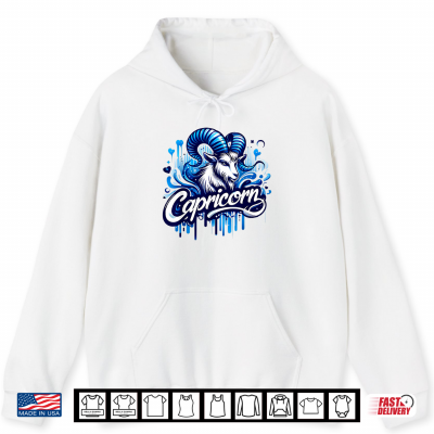 Hoodie Capricorn Zodiac Symbol Horoscope Astrology Birthday Shirt