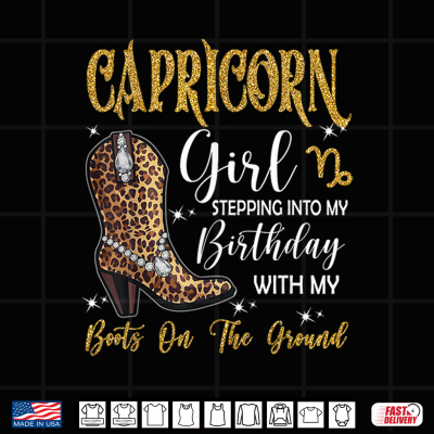 Design Capricorn Zodiac Stepping Into My Birthday Western Cowgirl Shirt