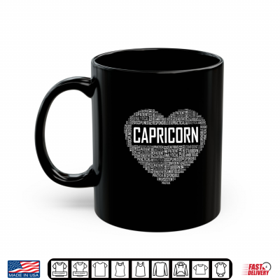 Mug Capricorn Zodiac Traits Horoscope Astrology Sign Gift Heart Shirt
