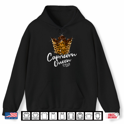 Leopard Capricorn Queen Zodiac Sign Leopard Pattern Crown Shirt 1 Hoodie Leopard Capricorn Queen Zodiac Sign Leopard Pattern Crown Shirt