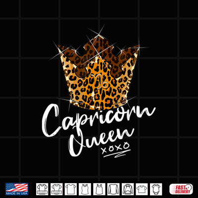 Leopard Capricorn Queen Zodiac Sign Leopard Pattern Crown Shirt 4 Design Leopard Capricorn Queen Zodiac Sign Leopard Pattern Crown Shirt