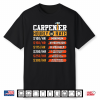 Carpenter Hourly Rate Funny Fathers Day Carpenter Labor Shirt