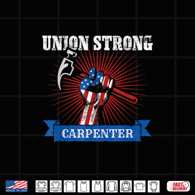 Design American Flag Of A Carpenter Worker Union For Labor Day Shirt