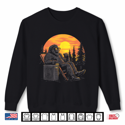 Sweatshirt HVAC Technician Retro Bigfoot Sasquatch Tech Shirt