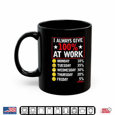 Mug I Always Give 100 Percent At Work Labor Day Union Workers Shirt