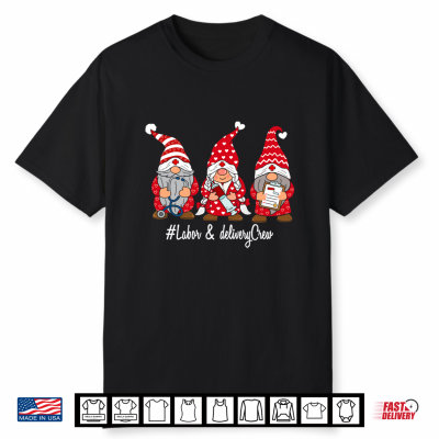 Labor And Delivery Nurse Crew Gnome Nurse Valentines Day Shirt