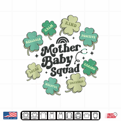 Mother Baby Squad Groovy Paddys Neonatal Nurse Patricks Day Shirt 4 Design Mother Baby Squad Groovy Paddys Neonatal Nurse Patricks Day Shirt