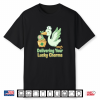 St Patricks Day Labor Delivery Nurse Stork Delivering Lucky Shirt