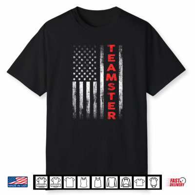 Teamster American Flag Patriotic Truck Driver Us Trucking Shirt