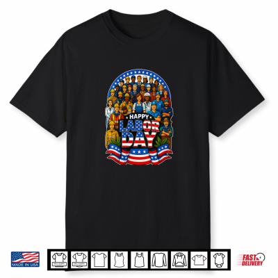 Happy Labor Day Patriotic Union Workers Usa Flag Shirt