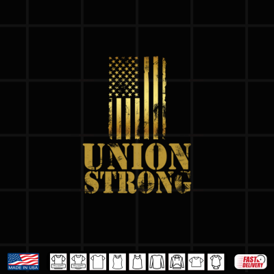 Design Labor Day Union Strong American Flag Shirt