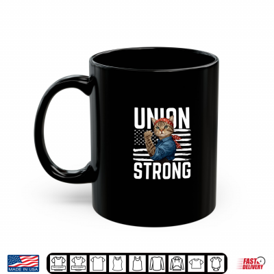 Union Strong Cat Usa Flag Labor Day Patriotic And Cat Lover Shirt 2 Mug Union Strong Cat USA Flag Labor Day Patriotic And Cat Lover Shirt
