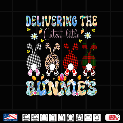 Design Delivering the Cutest Bunnies Labor Delivery Nurse Easter Shirt