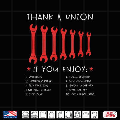 Design Happy Labor Day Tee Thank A Union Shirt Union Strong Tee Shirt