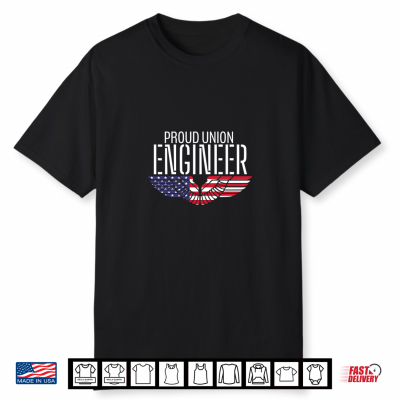 Patriotic Proud American Pro Trade Union Operating Engineer Shirt