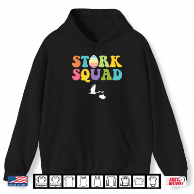 Hoodie Stork Squad Egg Easter Day Labor And Delivery LD Nurse Shirt