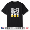 Womens Grillin Chillin Refillin Beer Labor Day Dad Shirt