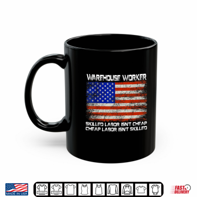 Mug Warehouse Worker Shirt Union Labor Day Gift American Flag Shirt