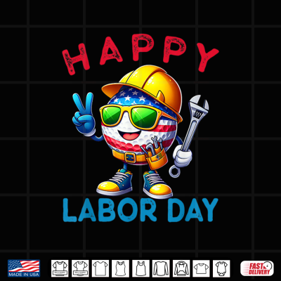 Design Funny Golf Happy Labor Day For Workers Shirt