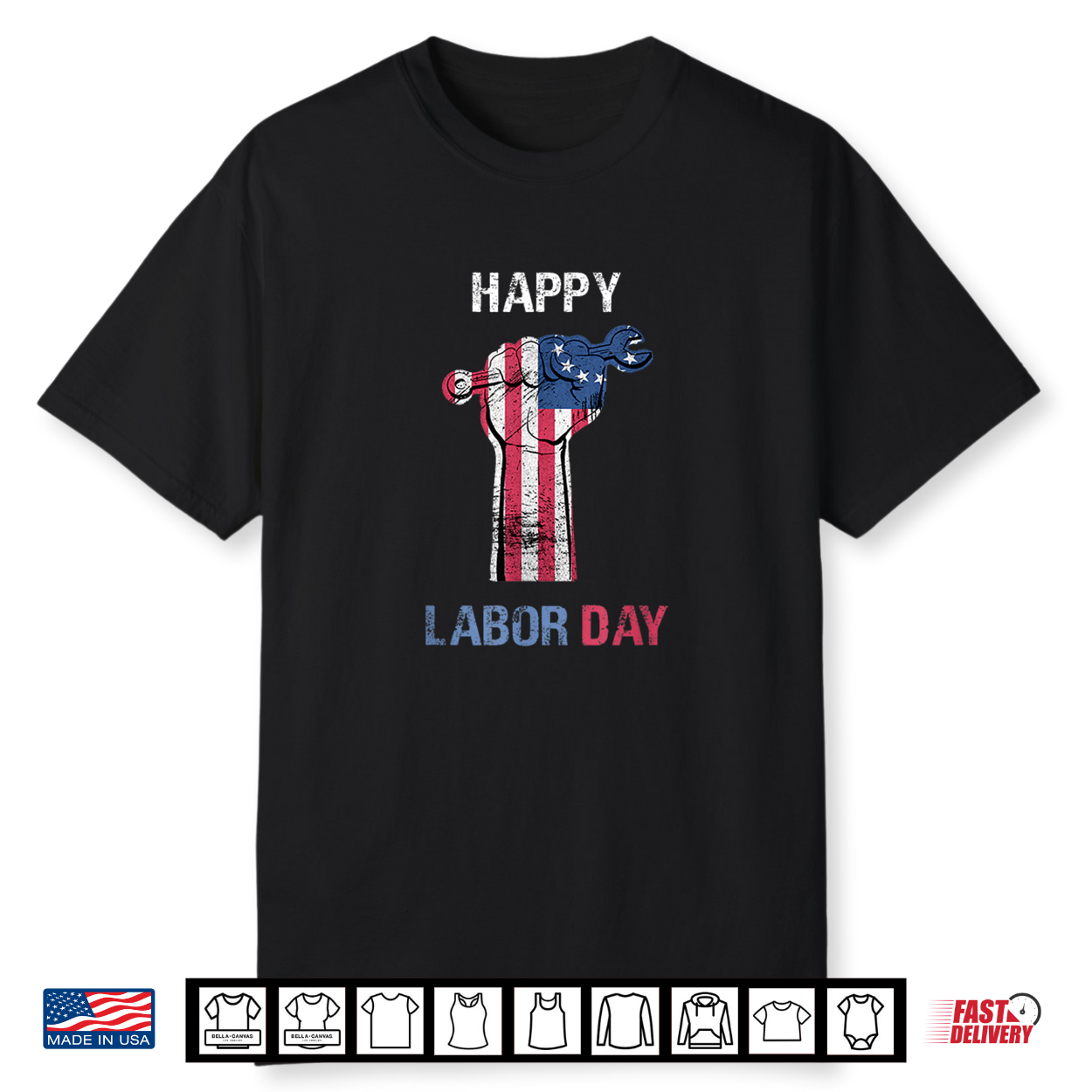 Happy Labor Day Distressed Vintage Patriotic American Flag Shirt Happy Labor Day Distressed Vintage Patriotic American Flag Shirt
