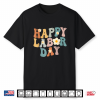Happy Labor Day Groovy Vintage Funny Proud Labor Matching Shirt