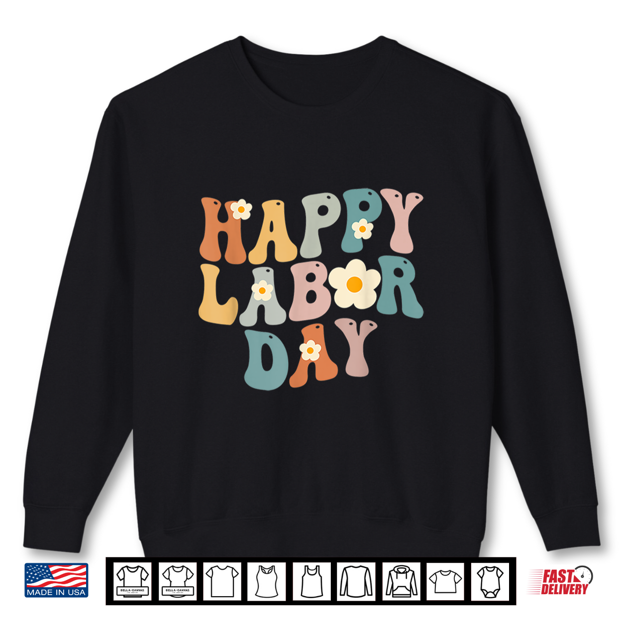 Happy Labor Day Groovy Vintage Funny Proud Labor Matching Shirt Happy Labor Day Groovy Vintage Funny Proud Labor Matching Shirt