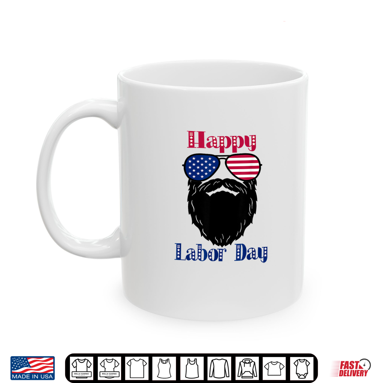 Happy Labor Day American Flag Sunglasses And Beard Shirt Happy Labor Day American Flag Sunglasses And Beard Shirt