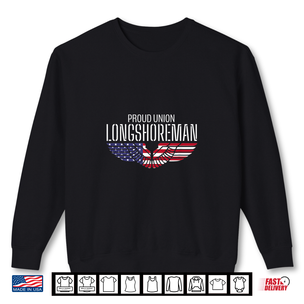 Patriotic Proud American Pro Trade Union Cargo Longshoreman Shirt Patriotic Proud American Pro Trade Union Cargo Longshoreman Shirt